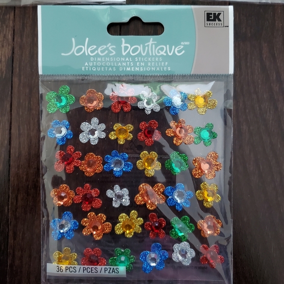 Lot of Jolee's flower stickers - Picture 4 of 4